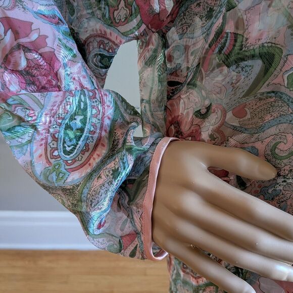 Vintage 90s Victoria's Secret Nightgown Gold Label Coquette Lingerie Size M/L - Picture 9 of 11